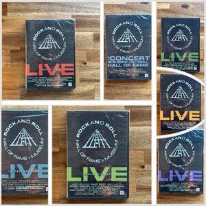 Lot Of 7 Rock And Roll Hall Of Fame Museum  DVD's 5 Sealed And 2 Open SEE PICS